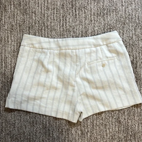 Aritzia Cream High Waist Shorts with Classic Stripes - Picture 2 of 2